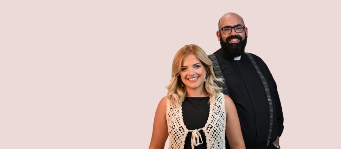 Francesca Briffa Polidano u Fr Brendan Halli fidi