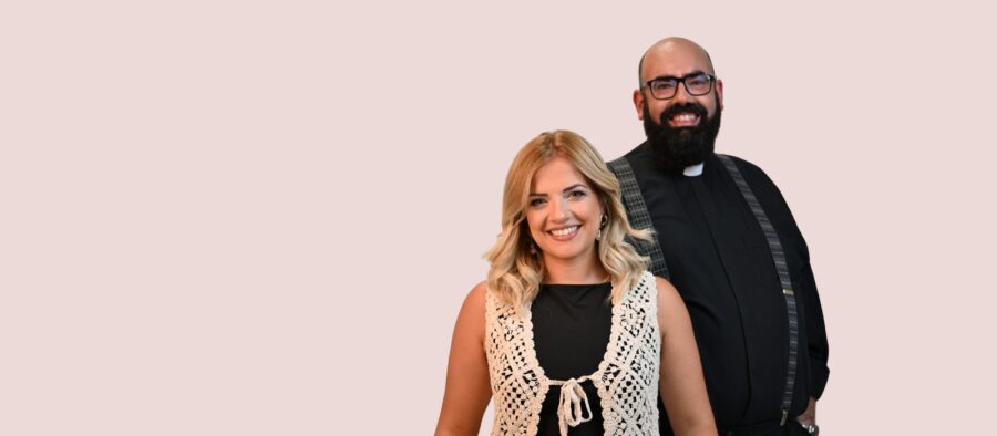 Francesca Briffa Polidano u Fr Brendan Halli fidi