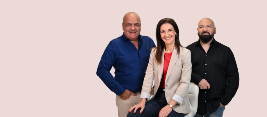 Mark Portelli, George Galea u Mariella Porter